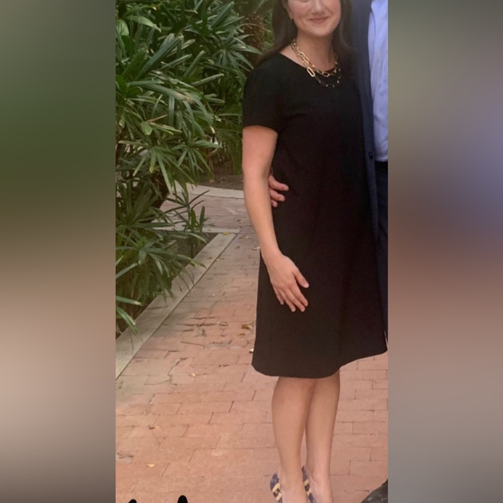 EUC black shift dress